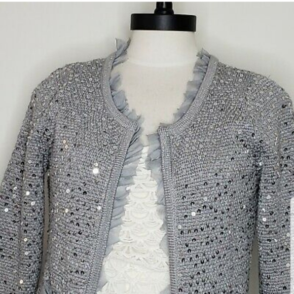 Silver sequin sweater - Picture 6 of 8